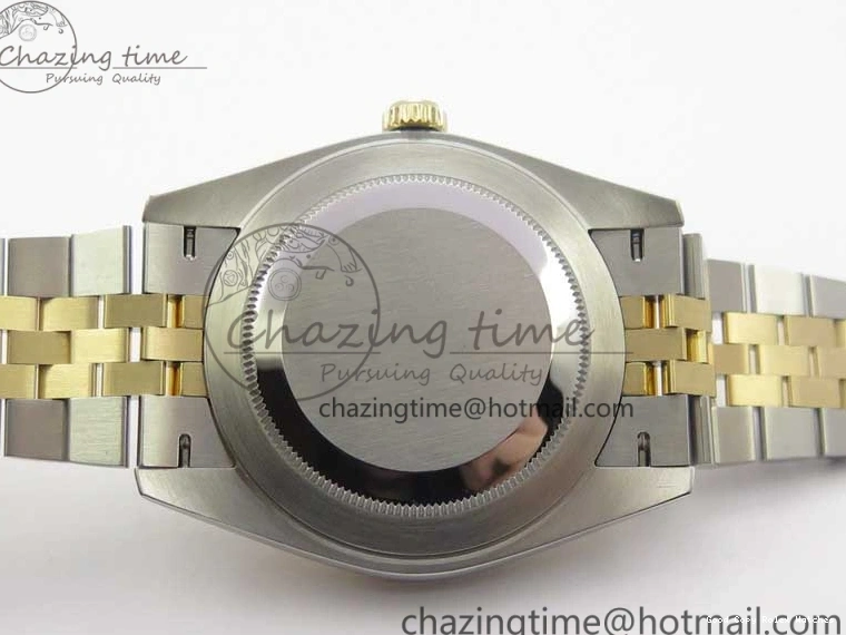 AAA Replica Watches SS Dial Wrapped WWF SS YG 41 Crystals DateJust 3128 on A YG Bracelet SoftTouch Edition Jubilee Best Wrapped Makers 126333 Black 0117